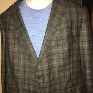 Grayscale windowpane wool Hart Schaeffner